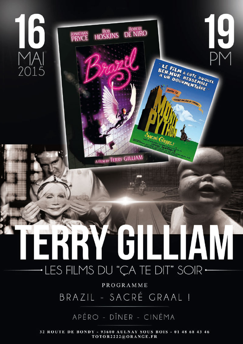 Graphiste indépendant, création d'affiches de films, cinéma de Terry Gilliam