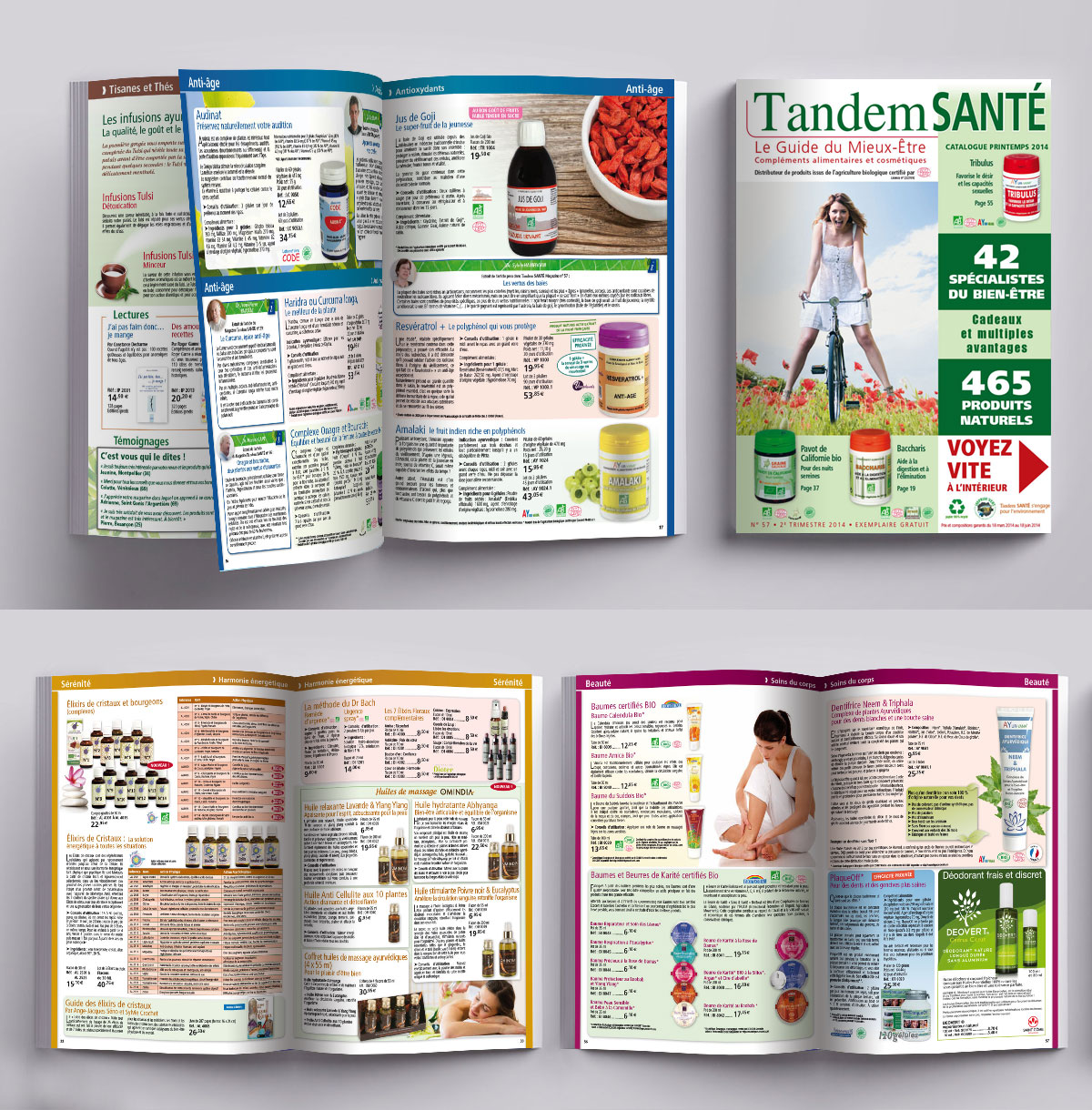 Graphiste indépendant, création et mise en page de catalogues de compléments