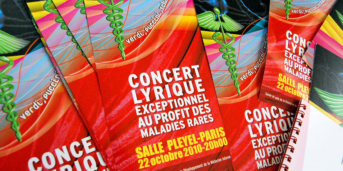 Graphiste indépendant, création et mise en page de flyers concert opéra lyrique