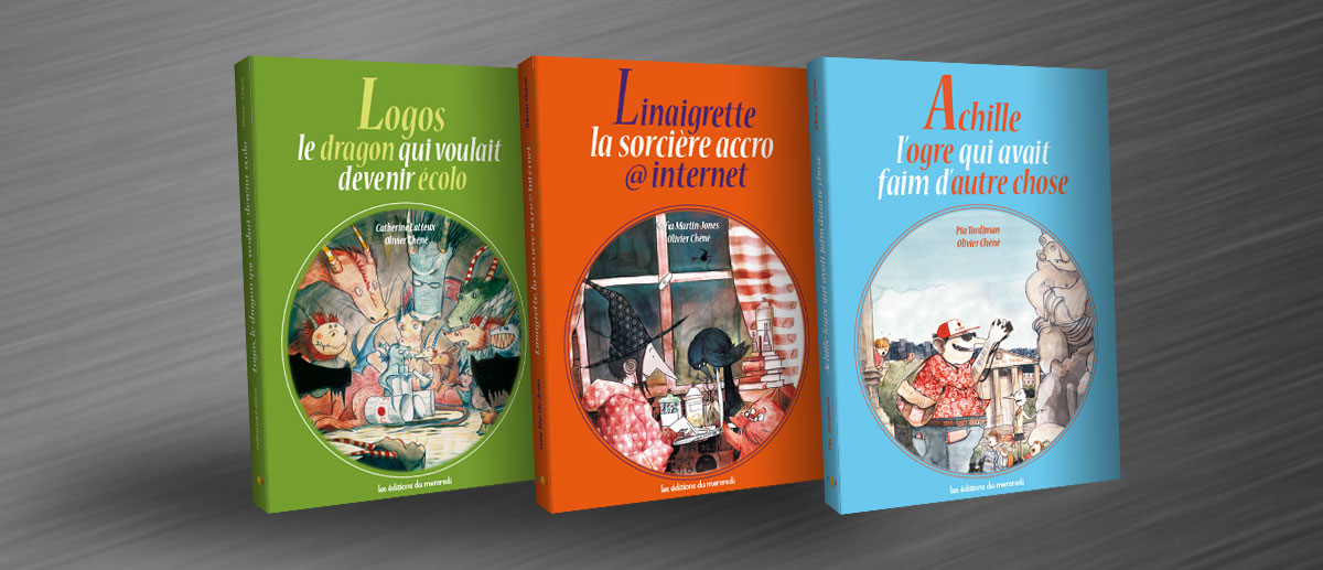 Graphiste indépendant, création et mise en page de livres jeunesse sur les contes