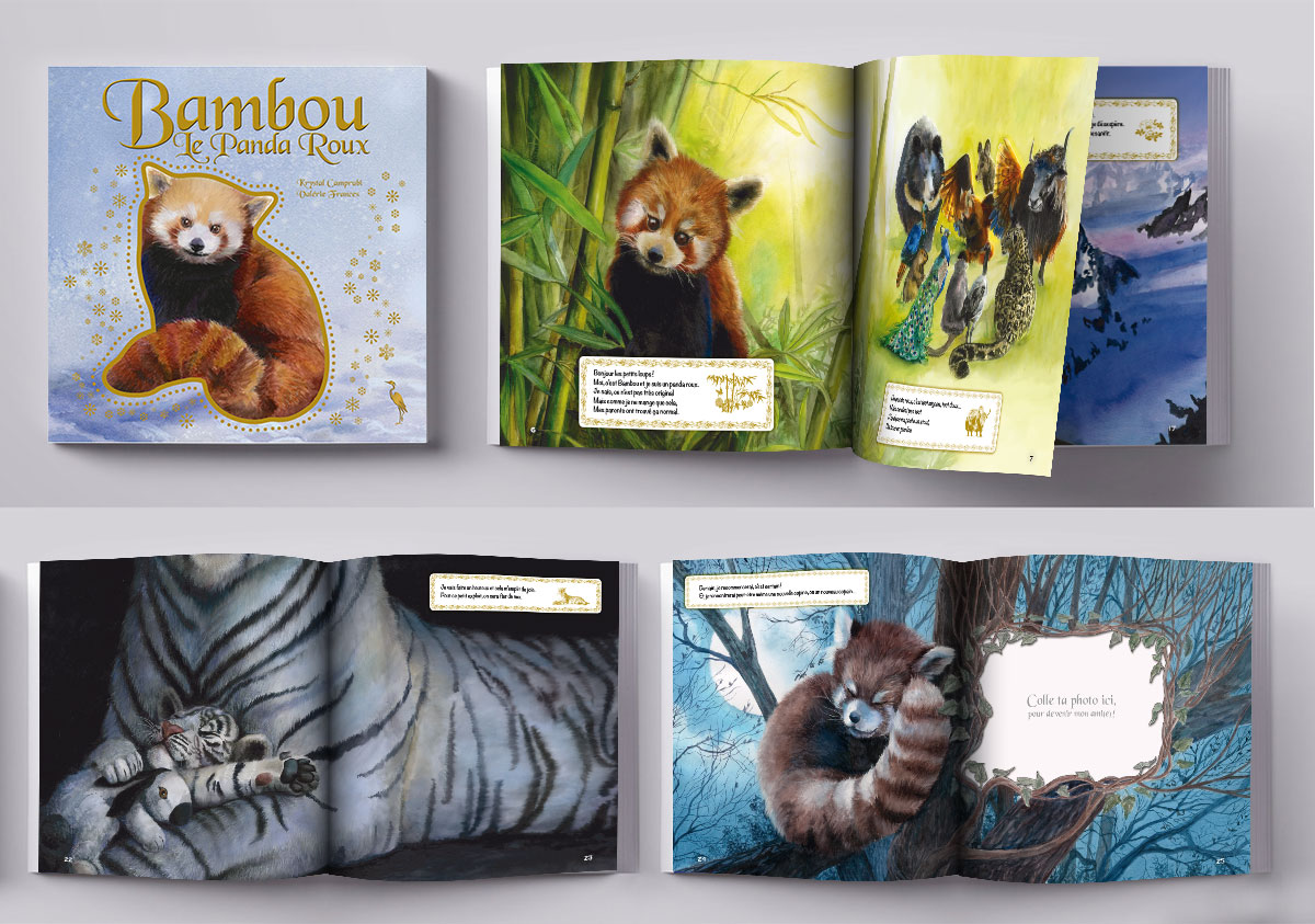 Graphiste indépendant, création et mise en page de livres jeunesse sur les animaux