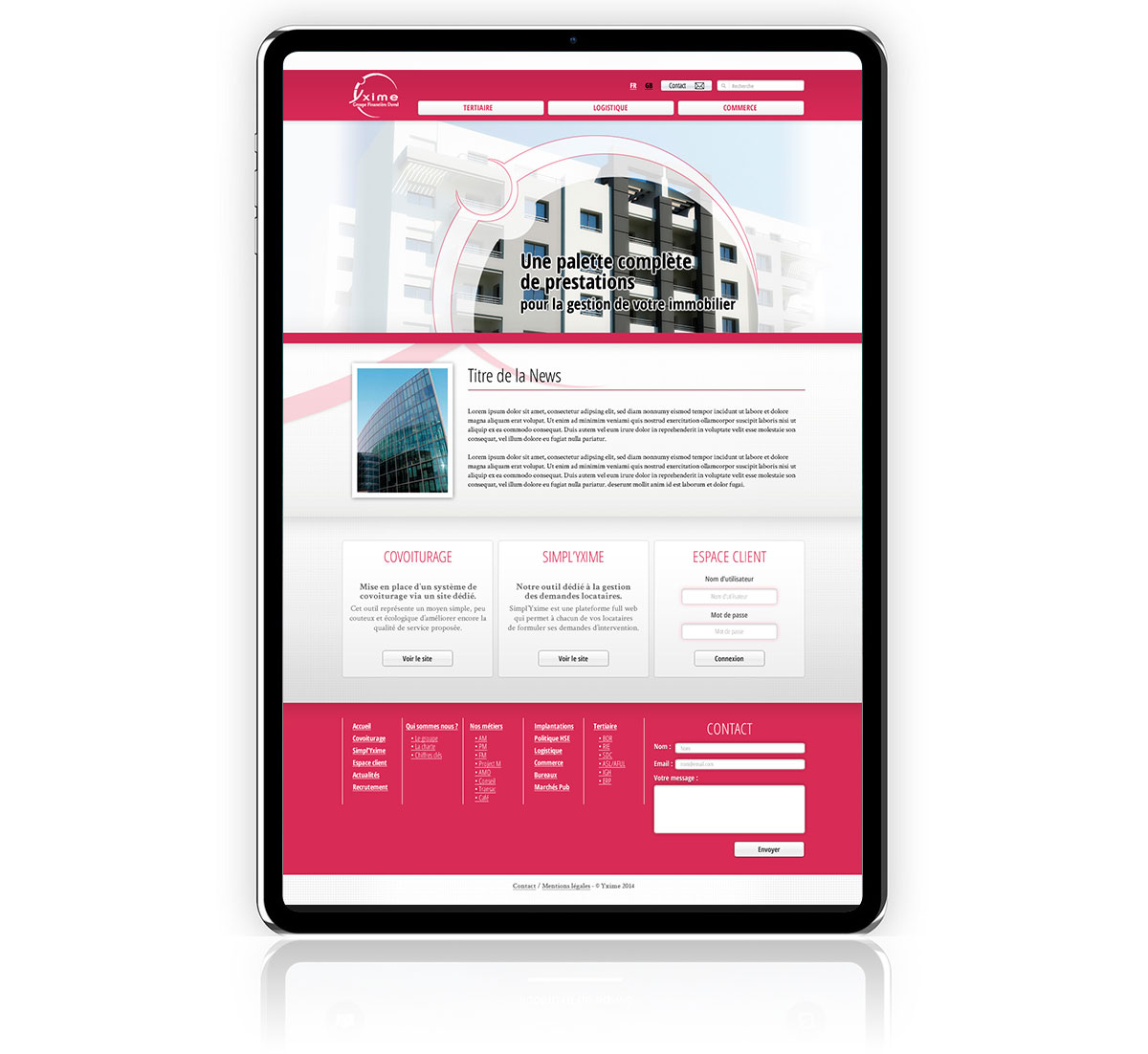 Graphiste indépendant, création de site internet immobilier